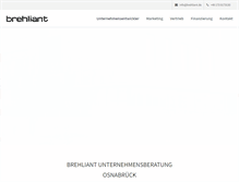 Tablet Screenshot of brehliant.de